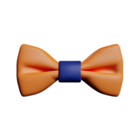 bow tie 3d rendering icon illustration png