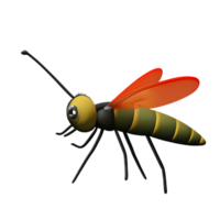 mosquito 3d rendering icon illustration png