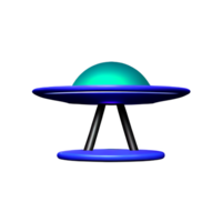 UFO 3d Rendern Symbol Illustration png