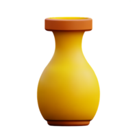 Blume Vase 3d Rendern Symbol Illustration png