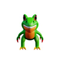 lézard 3d le rendu icône illustration png