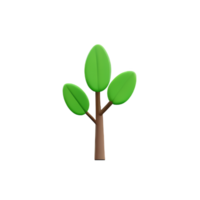 shrub 3d rendering icon illustration png