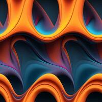 AI generate fluid Gradient dynamic wavy abstract background photo