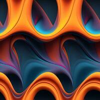 AI generate fluid Gradient dynamic wavy abstract background photo