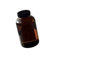 Blank plain supplement bottle for healthy project. png