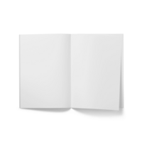 maquete em branco de brochura com três dobras a5 png