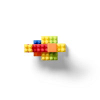 Colorfull kids building block toy. png