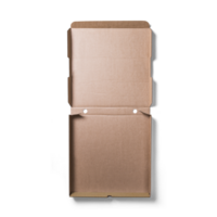 Brown Cardboard Pizza Box Mockup png