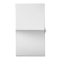 Blank white broadsheet for mockup design. png