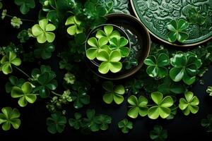 AI Generative life background image about saint patricks day photo