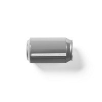 Isolated plain grey soda can fit for beverages concept. png