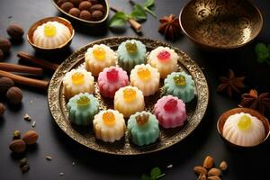 oriental sweets AI generated photo