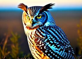 Beautiful Owl Photo - AI Generative