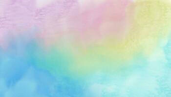 Hand Painted Watercolor Texture Pastel Background AI Generated photo