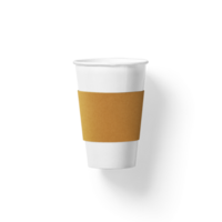 Blank white takeaway coffee cup. png