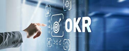 Objectives and Key Results OKR. Methods for project management photo