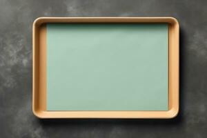 Paper tray mockup AI generated photo
