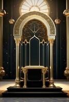 luxury Ramadan podium AI Generative photo