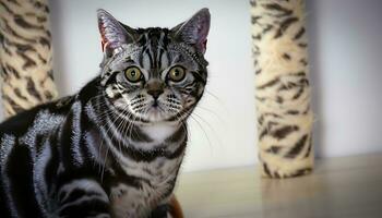 Beautiful American Shorthair Cat - AI Generated photo