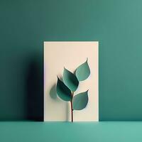 Simple and Clean Minimal Still Life Image AI Generated photo