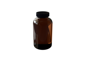 Blank plain supplement bottle for healthy project. png