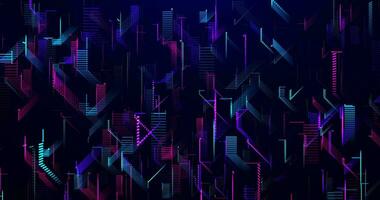 Digital cyber mesh with particles in virtual space, high speed connection, big data, data analysis technology, futuristic abstract background, 3D rendering. 4k video. seamless looping animation video