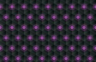 Luxury geometric abstract black background texture with neon light vector