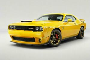 Dodge Challenger SRT Hellcat Redeye Muscle Car. AI Generative Pro Photo