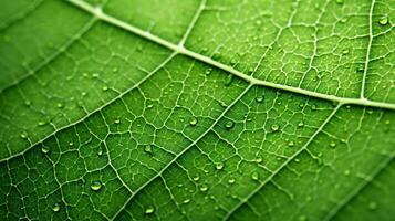 Close up of intricate leaf texture, natures artistry in detail photo