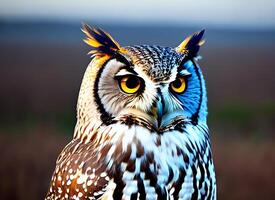 Beautiful Owl Photo - AI Generative