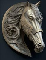 horse head illustration photo