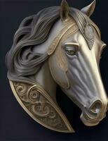 horse head illustration photo