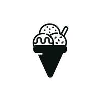 Ice cream icon isolated on white background vector