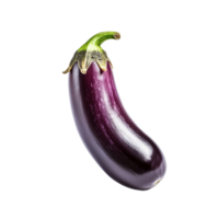 Aubergine eggplant isolated on transparent background, created with generative AI png