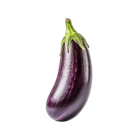 aubergine aubergine isolé sur transparent arrière-plan, établi avec génératif ai png