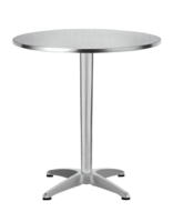 moderne métal table isolé sur transparent arrière-plan, établi avec génératif ai png