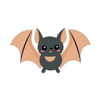 vector ilustración de un murciélago en dibujos animados estilo