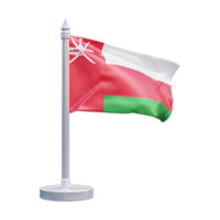 Oman National Flagge einstellen Illustration png