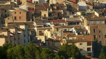 Houses on the hill in small town of Polop, Spain video