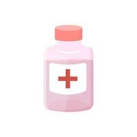 cough syrup, a jar of mixtures. a medicine, a drug. vector