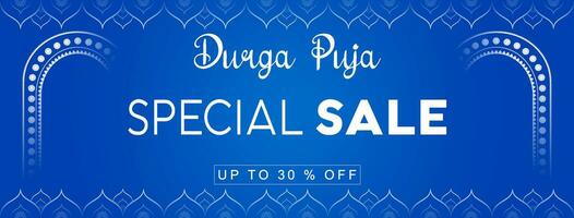 Goddess Maa Durga Face in Happy Durga Puja, Dussehra, and Navratri Celebration Concept for Web Banner, Poster, Social Media Post, and Flyer Advertising Durga Puja Sale Banner Festival offer,Discount, vector