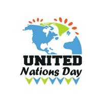 Tue, Oct 24, 2023 United Nations Day is an annual commemorative day, United nations best t-shirt design for apparel, clothes vector