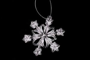 WHITE SNOWFLAKE CLOSE UP photo