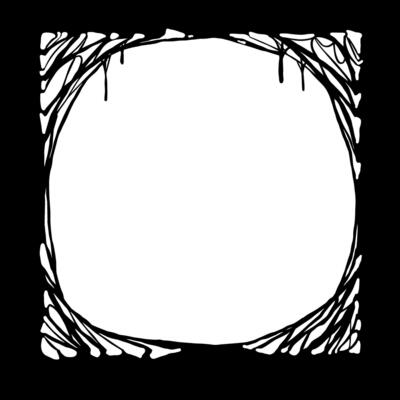 Halloween frame. Cobwebs and slimy threads border. Square Cartoon  illustration isolated on white. Scary creepy silhouette. Dark spiderweb,  hand drawn gossamer 29774146 Vector Art at Vecteezy