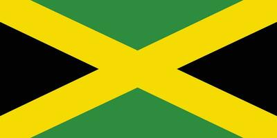 jamaicano bandera vector.nacional bandera de Jamaica vector