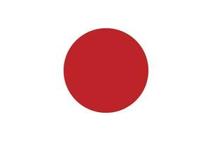 Japan flag vector.National flag of Japan vector