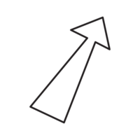 30 pijl handgetekend schets stijl bc png