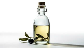 Fresh olive oil, nature condiment, healthy cooking oil, organic liquid generated by AI photo