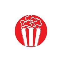 Popcorn icon vector isolated,logo design illustration