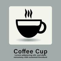 Coffee cup icon, hot coffee cup icon for use apps and websites vector illustration.